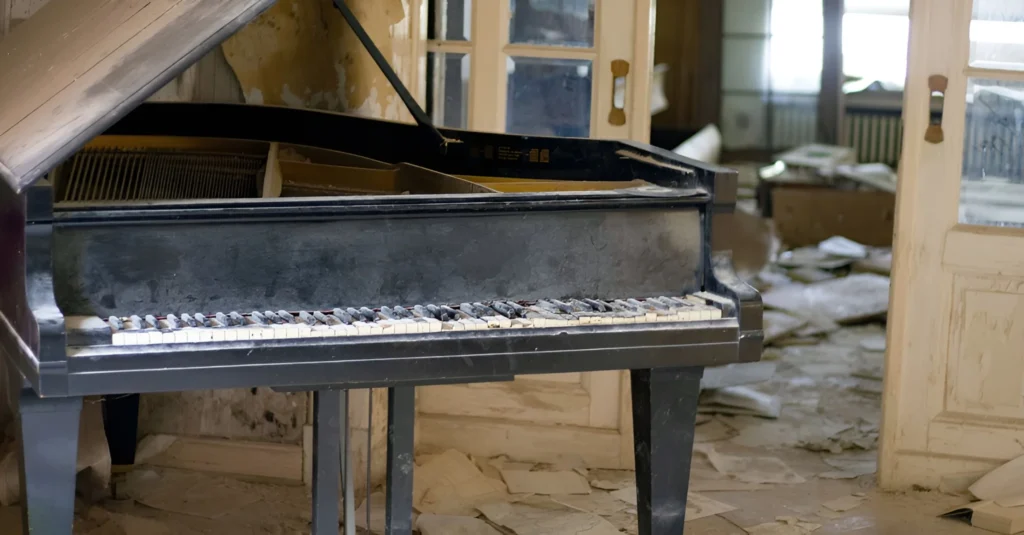 Image showing piano ready for removal.