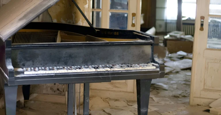 Image showing piano ready for removal.
