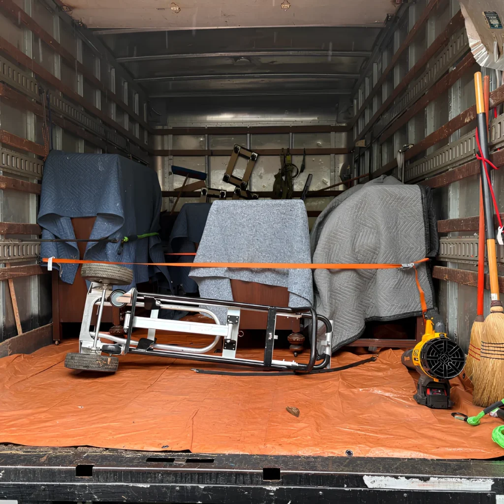 Image showing furniture on a truck transported for a local move.