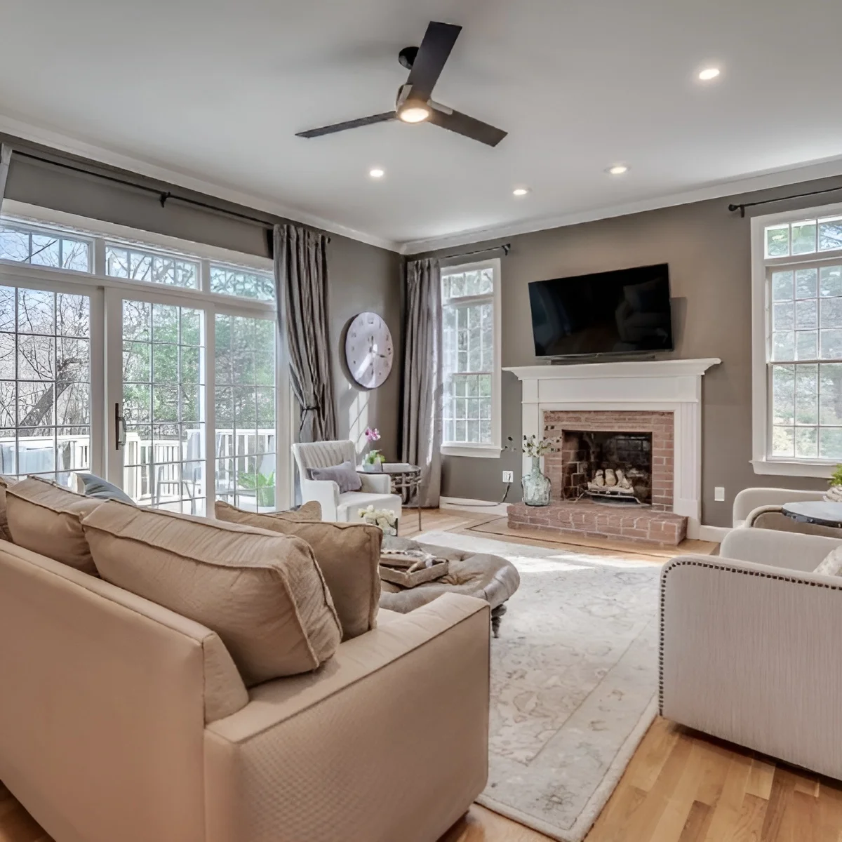 Image showing a living room interior done by professional stagers.
