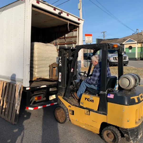 Image showing a large item delivered to a home.