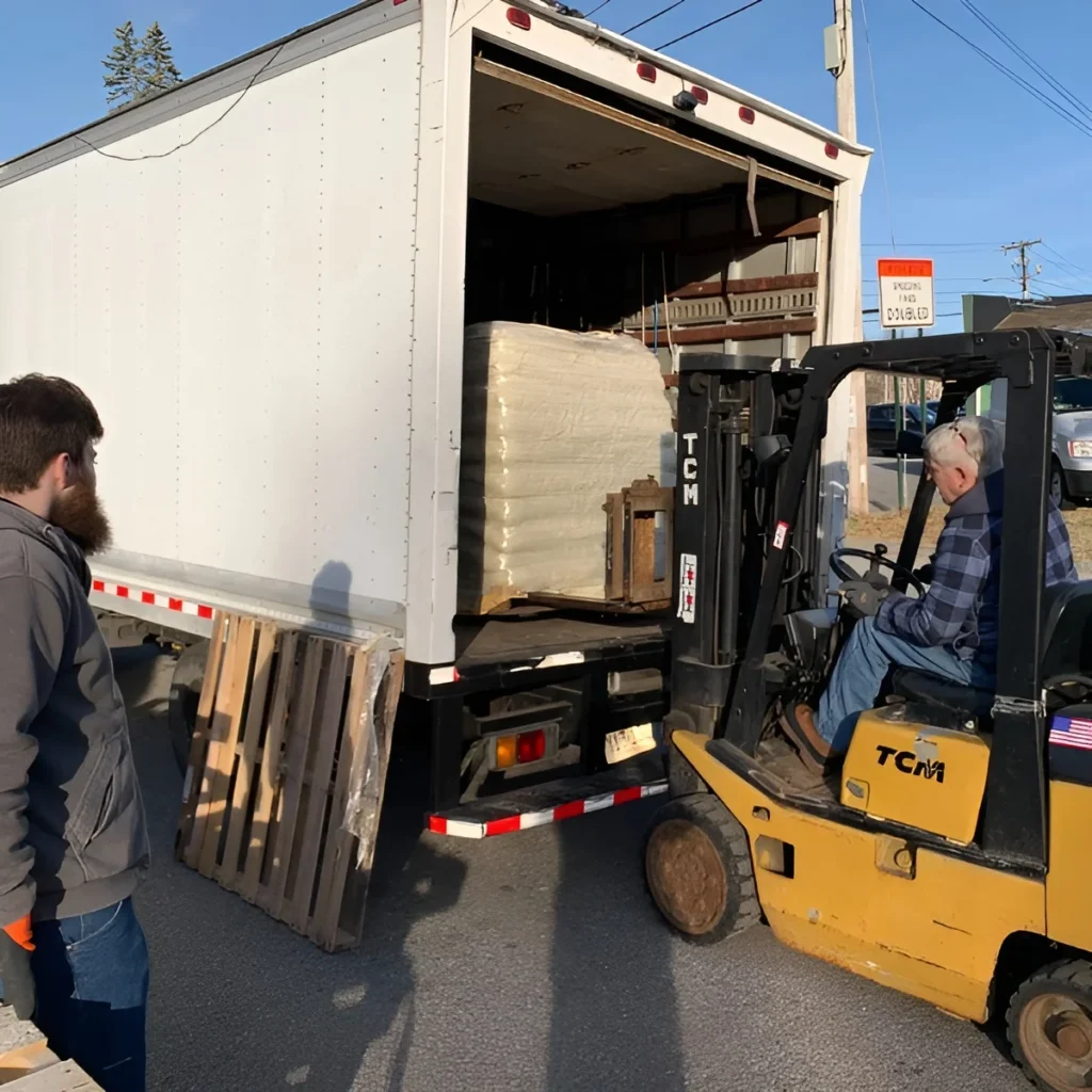 Image showing an appliance delivery in Worcester, MA.