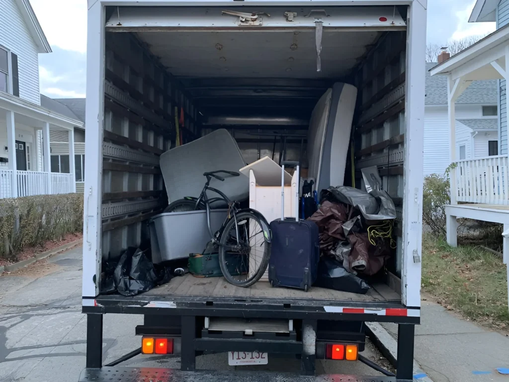 Image showing a cluttered home cleared by Rubbish Rescue.