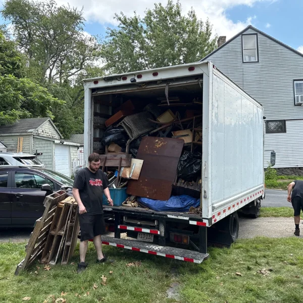 Image showing a full property cleanout in progress.